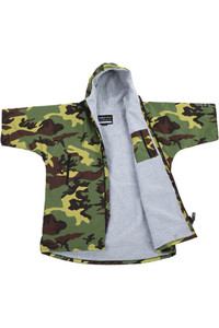 2023 Dryrobe Advance Junior Short Sleeve Changing Robe V3 V3KSS - Camouflage / Grey